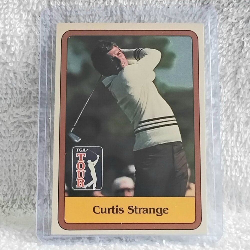3/$25 E/NM 1981 Donruss Golf Inaugural Curtis Strange RC PGA Tour Card 3!!